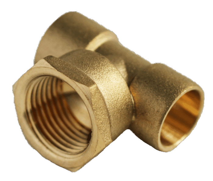 COPPER CAPILLARY TEE CXCXFI 15X15X1/2"
