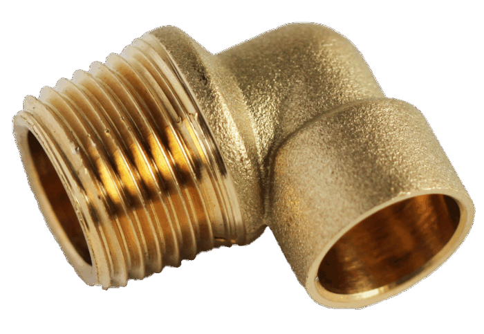 COPPER CAPILLARY ELBOW 90 DEG C X MI 28MM