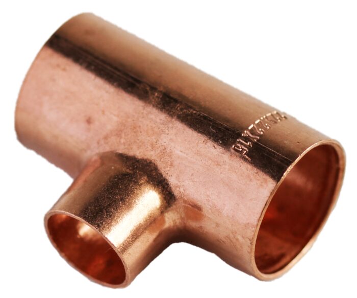 COPPER CAPILLARY RED TEE CXC 28 X 22 X 28