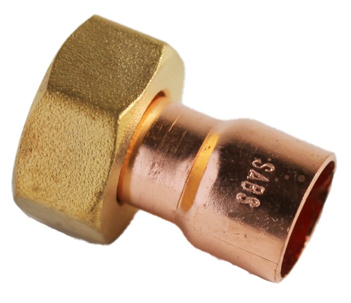 COPPER CAPILLARY STR TAP CONNECT 22MM